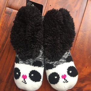 Panda Fluffy Slipper Socks